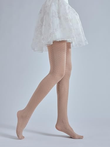 Image of Sahabowi Women Tights, Female Sheer High Waist Pantyhose, Vintage Control Top Stockings