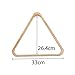Premium Pool Table Triangle for Accurate Ball Placement, Wood