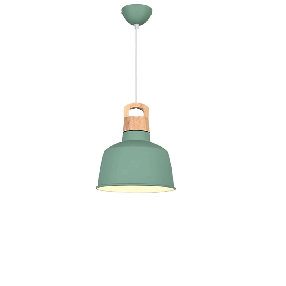 Elegancka lampa wisząca z drewnianym abażurem, nowoczesny żyrandol przewodowy do wnętrz, minimalistyczna lampa wisząca w kolorze makaronu, przemysłowe oprawy sufitowe na wyspę kuchenną, sypialnię