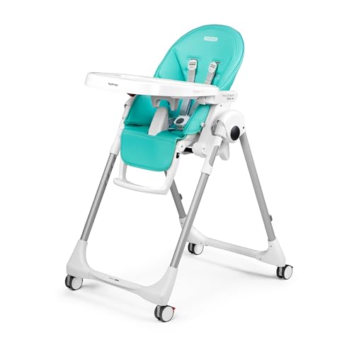 PEG Prima Pappa Follow Me Trona Reclinable para Bebés, Función Hamaca, 4 Ruedas, Plegable y Ultracompacta, para Niños de 0 a 3 Años (0-15 kg), Tahiti