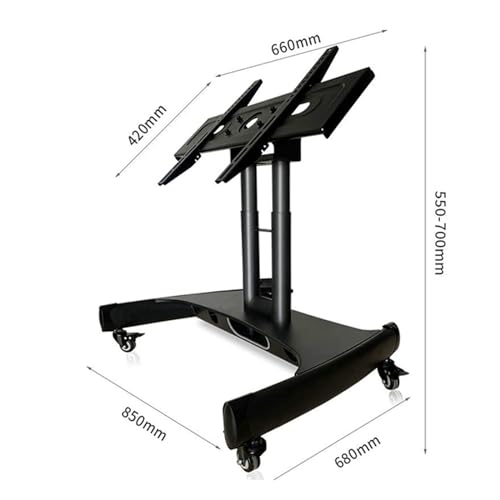 Soporte Móvil para TV de 32 a 70 Pulgadas Ajustable en Altura miniatura 2