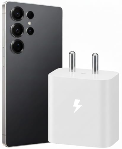 Image of 25W USB-C Fast Charger for Samsung Galaxy S23 S22 S21 21 FE S20 A34 A54 A15 A14 M14 M34 M54 M53 M33 M13 F15 F14 - S A M F Z Series| No Cable| Original Rapid Charging (White)