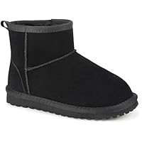 Mishansha Kinder Winterstiefele Warm Gefütterte Mädchen Winterschuhe rutschfeste Schneestiefel 27EU