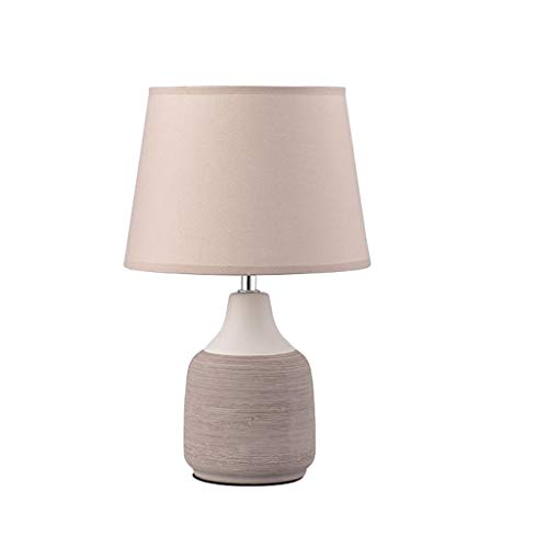 2. Piccola lampada da comodino in ceramica Dimensioni: 13.58 × 8,26 pollici (altezza × larghezza).