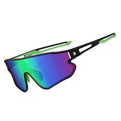 Black Frame Green Temple Revo Green Lens