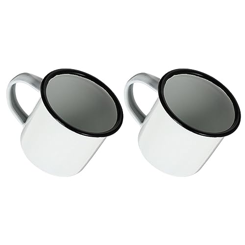 Ensemble de tasses à eau en émail gobelets vintage en étain