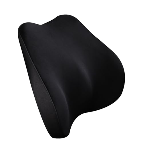 MARYLINX Ergonomic Lumbar Support Pillow with Bump | Memory Foam Back Cushion for Office Chair, Car Seat, and Home | Enhanced Back Support with Breathable Cover for Comfort & Pain Relief