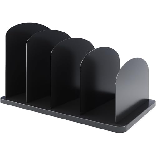 Organiseur de fichiers vertical CraftSaints à 4 sections pour bureau et maison