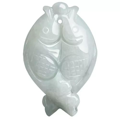 Pendentif en jade jadéite de qualité A, collier en pierre naturelle sculptée à la main - 6
