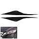 Scheinwerferblenden Scheinwerfer Augenbrauen Augenlid Trim Abdeckung Augenbrauenabdeckung Frontscheinwerfer Augenlider Scheinwerferabdeckungen schwarz vorne links und rechts für Mondeo MK4 2007-2013