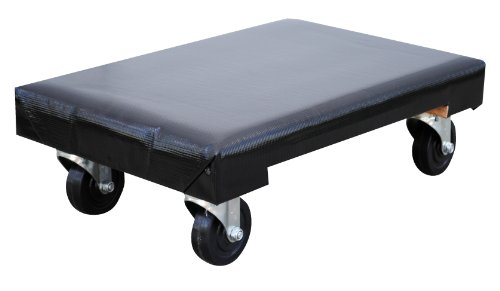 Dolly de madera dura Vestil FDOL-1624-12 1200 lb negro miniatura 1
