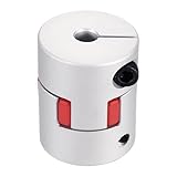 QUARKZMAN Flexible Wellenkupplung 14mm bis 20mm Aluminium Pflaumekupplung L50 x D40mm Klauenkupplung Spinne Wellenverbinder für 3D Drucker DIY CNC Maschine Schrittmotor