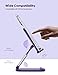 Lamicall Purple Phone Holder for Desk - Dark Purple Cellphone Stand Desk Accessories Desktop Office Must Have, Gifts for iPhone 17 16 15 14 13 Pro Max Mini, 12 11 XR X 8 7 6 Plus SE, 4-8'' Smartphone