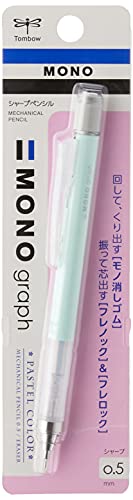 Tombow Mechanical Pencil, Monograph Pastel Color 0.5Mm, Mint Green (Dpa-136C) #TOP2
