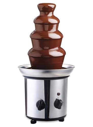 Stainless Steel 4 Tier Chocolate Fondue Fountain Tower