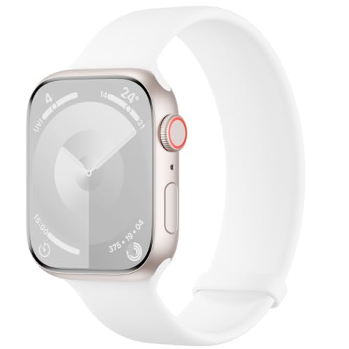Arctime Silicone Solo Loop Bands Compatible with Watch Band 38mm 40mm 41mm 42mm 44mm 45mm 46mm 49mm, Sport Stretchy Strap Soft Replacement Wristband for iWatch Ultra 3 2 1 Series 11 10 9 8 SE 7 6 5 4 by Arctime - Used condition - US$9.67