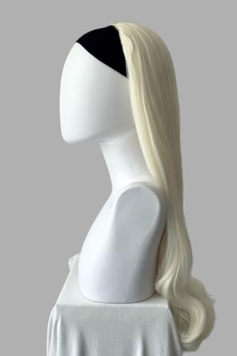 Demiperruque Flexihair Kate blonde platine #1001 longue et ondulée