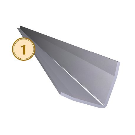 CubetasGastronorm - Guardavivos de esquina exterior acero inoxidable 3000 mm. Dimensiones: 25x25x30000 mm. - 083222