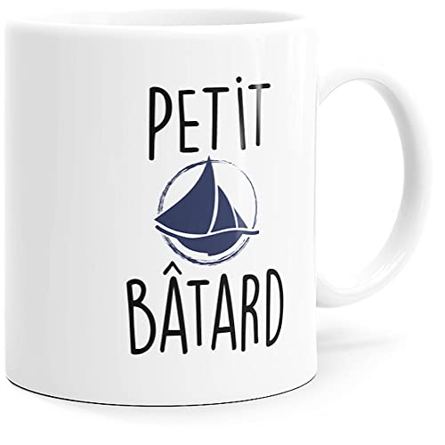 Mug Humour Petit Bâtard Tasse Message drôle. Idée Cadeau Original pour Amis Couple Amoureux Collègue Frère Sœur Pote pour Anniversaire Noël Pour le Plaisir. Dino Mugs le Sourire dès le Réveil Cover