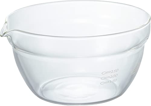 Image of HARIO KB-40-BK One-Mouth Bowl, 13.5 fl oz (400 ml), Made in Japan, Heat Resistant Glass, Set of 6, Clear