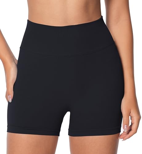 Sunzel Women's Seamless Scrunch Butt Biker Shorts – High Waisted Booty Lifting Workout Yoga Gym Shorts with Tummy Control2