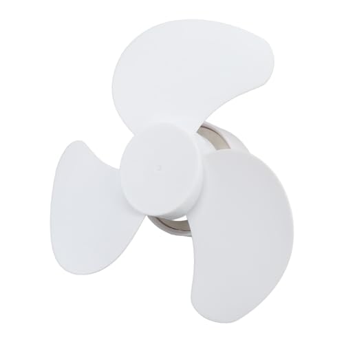 Ghzste E26 / E27 Ventilador de Techo Mini Ventilador de 6 Pulgadas de Perfil Bajo, Miniventilador de Socket Mini Ventilador Silencioso Enroscable Pequeño Ventilador para Dormitorio Salón Cocina