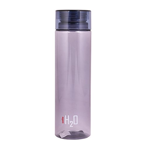 Image of Cello H2O unbreakable Plastic water bottle, 1 litre, set of 3 (grey)