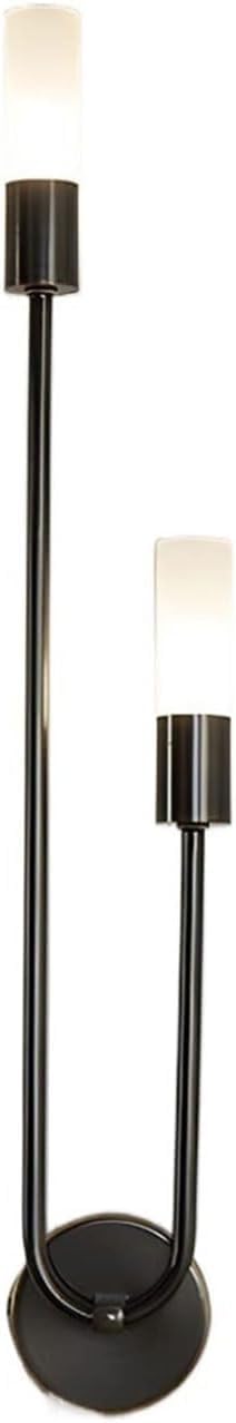 HCZKIUJY Wall Sconces - Long Pole Wall Sconce Acrylic Tube Shade Brass Wall Light Wall Mounted Lighting Fixture Compatible with Bedroom Bathroom Living,Kitchen Light (Onecolor-Right-9 * 55cm)