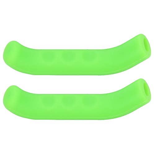 Keenso Bicycle Brake Levers, Durable Soft Silicone Bike Brake Lever Covers Mountain Dead Fly Road Bike Brake Lever Covers Silicone Sleeve (Green) #TOP10