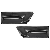 KUAFU 1Pair Door Panel Inserts Compatible with 2003-2010 Volkswagen Beetle(Only for Convertibles) Plastic(ABS) Textured Black