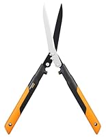 Fiskars PowerGear X Hedge Shear HSX92, Non-stick coating, Steel blades, Length: 63 cm, Black/Orange, 1023631