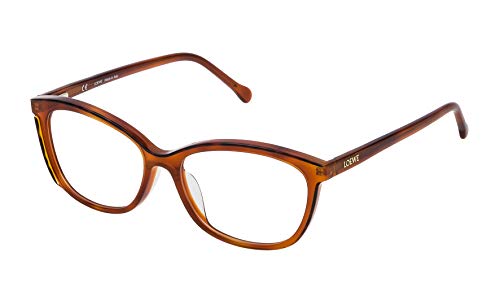 LOEWE VLWA06M530ADP Monturas de gafas, Deportivas, 55, Dark Havana+Light Havana
