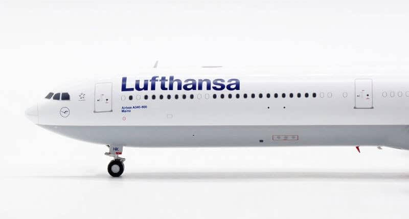 Miniatura 7 de JC Wings Lufthansa para Airbus A340-600 D-AIHK 1200 DIECAST modelo preconstruido s.EDI