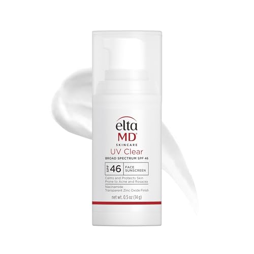 EltaMD UV Clear Face Sunscreen SPF 46, Oil-Free Sunscreen with Zinc Oxide, Dermatologist Recommended