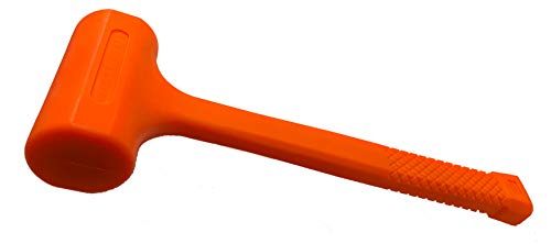 Dead Blow Hammer, Neon Orange, Spark and Rebound Resistant (3 LB)