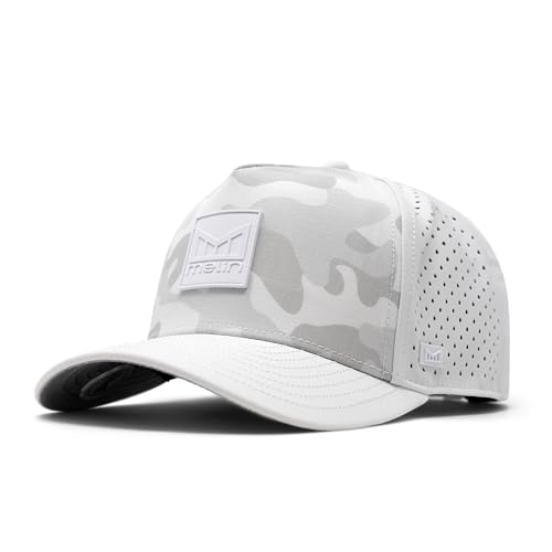 Image of melin Odysea Stacked Hydro, Snapback Hats, Water-Resistant Baseball Caps for Men & Women, Golf, Running, or Workout Hat