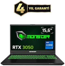 Monster Abra A5 V21.7.4 Intel Core i7 13700H 16 GB 1TB SSD RTX 3050 FreeDos 15,6" 144 Hz Oyun Bilgisayarı - Görsel 2