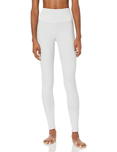 Alo Yoga Women's High Waist Alo Sueded Lounge Legging, Chalk Wash, Medium