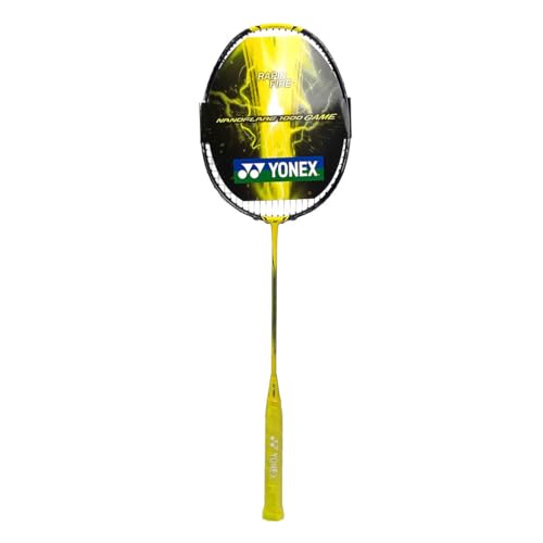 Image of YONEX Badminton Racquet NanoFlare 1000 Game (Strung) Lightning Yellow 4U (83g Avg) G5 Flex Medium