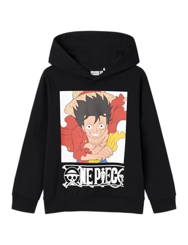 NAME IT NKMJEPH Onepiece Sweat WH BRU Noos VDE, Sudadera Niños, Black,