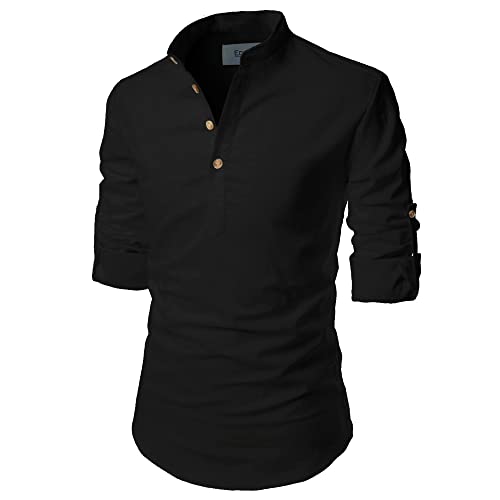 Image of Men's Full Sleeve Beige Color Cotton Blend Spread Slim Fit Shirt Style Kurta for Men and Boys