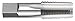 Titan TT93816TIN NPTF Dryseal High Speed Steel Taper Pipe Tap, TiN Coated, 1-1/4" - 11-1/2", 1.3125" Shank Diameter, 1-3/4" Thread Length, 4" Overall Length