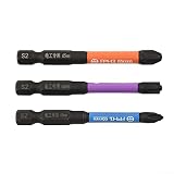 Magnetic Special Slotted Cross Screwdriver Bit For Electrician PH1 PH2 PH3 65MM, Alloy Steel Special