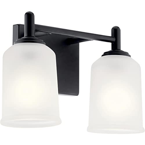 Kichler Shailene 2-Light Bathroom Vanity Light, Black by Kichler - Used condition - Image 9