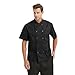 TopTie Unisex Short Sleeve Chef Coat Jacket, Black