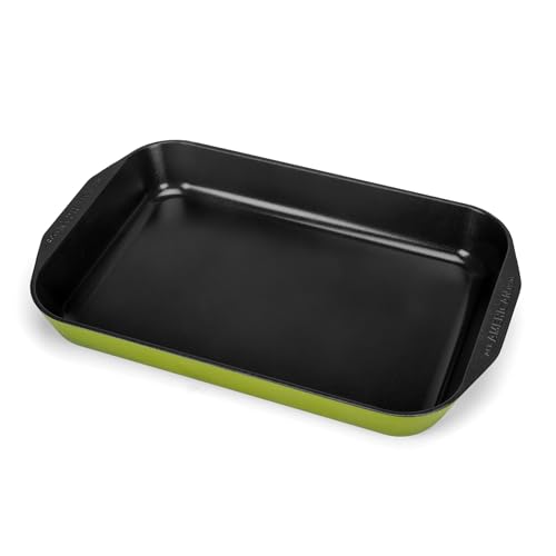 Image of All American 1930 - XL Roast Pan with Ceramic Non-Stick Coating - Kelp - Durable & PFAS Free - Designed to Transition from Stovetop to Oven - Made in the USA