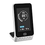 TFA Dostmann CO2 Messgerät AIRCO2NTROL UP, 31.5010.02, Luftgütemonitor, NDIR Dual Beam Sensor, Alarmfunktion für CO2 Konzentration, Raumklimaüberwachung, weiß