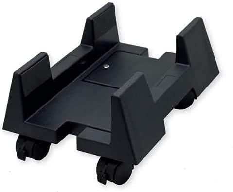 Product image of Portable CPU Stand With Wheels - Heavy Duty Computer Floor Trolley With Adjustable Drawer and Cabinet Holder (1 Pcs)