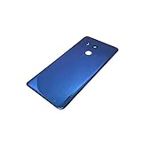 NAIQIU Cell Phone Basic Cases Fit for HTC U11+ U 11+ Plus Back Battery Cover Replacement Back Glass Cover (Color : Blue)