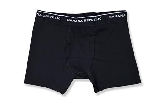 Banana Republic Mens Organic Cotton Blend Elastic Waistband 5 Pack Boxers Briefs,4